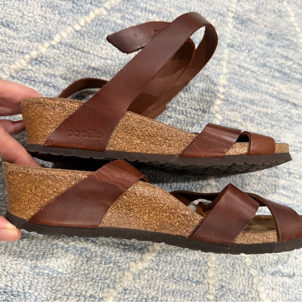 Papillio Brown Leather Sandals, size 8 - Picture 5 of 6